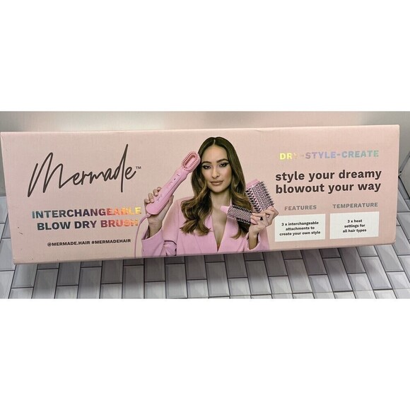 Mermade Hair Ionic Blow Dry Wave Interchangeable New 3 In 1 - Picture 1 of 9